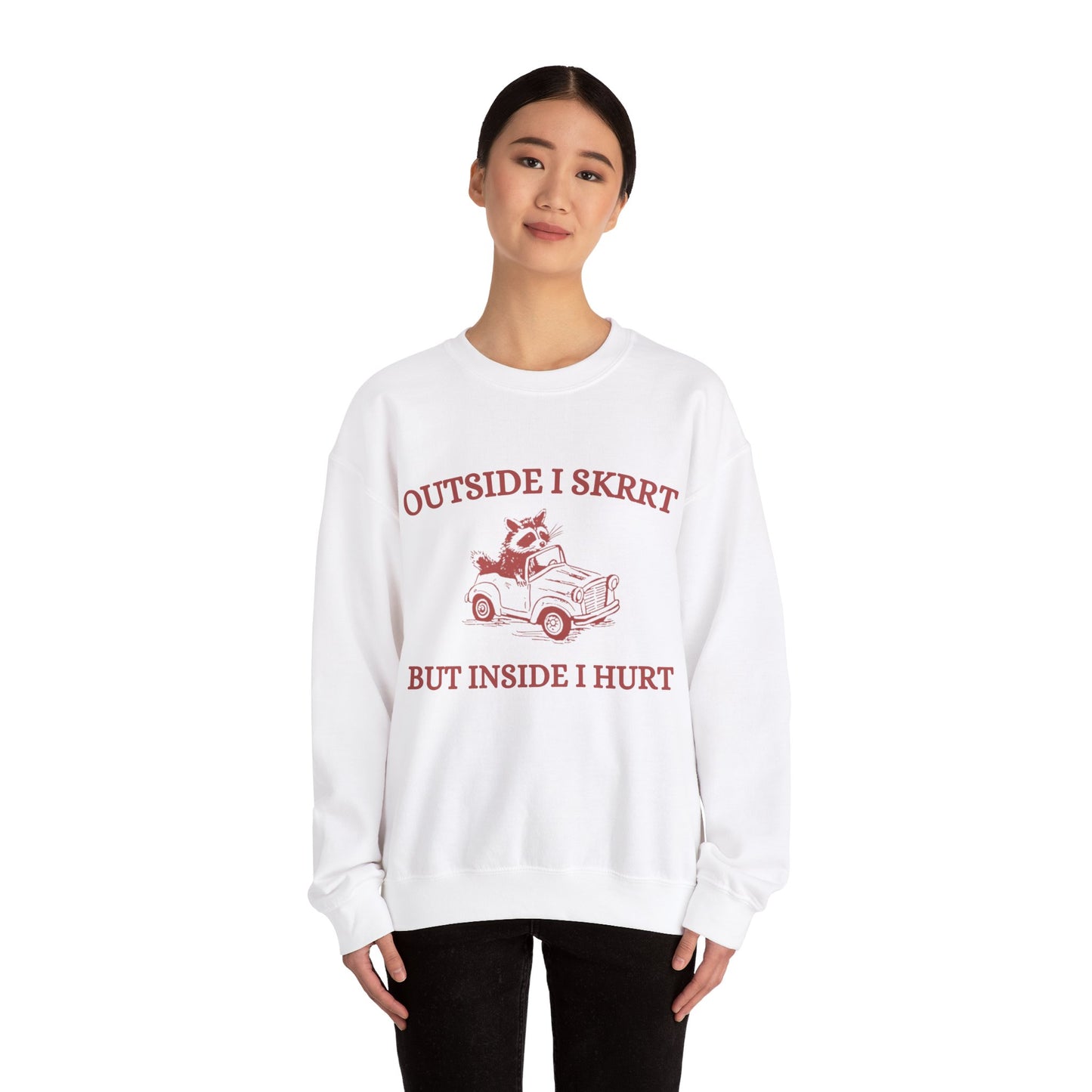 Outside I Skrrrt Crewneck
