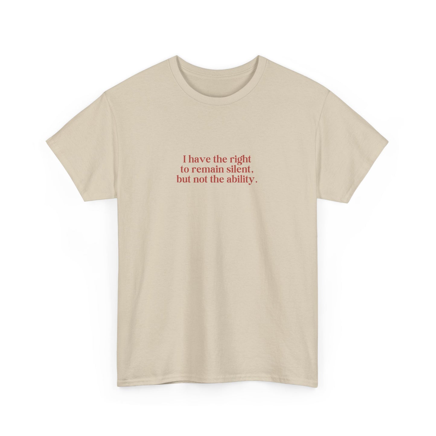 Right to Remain Silent Tee