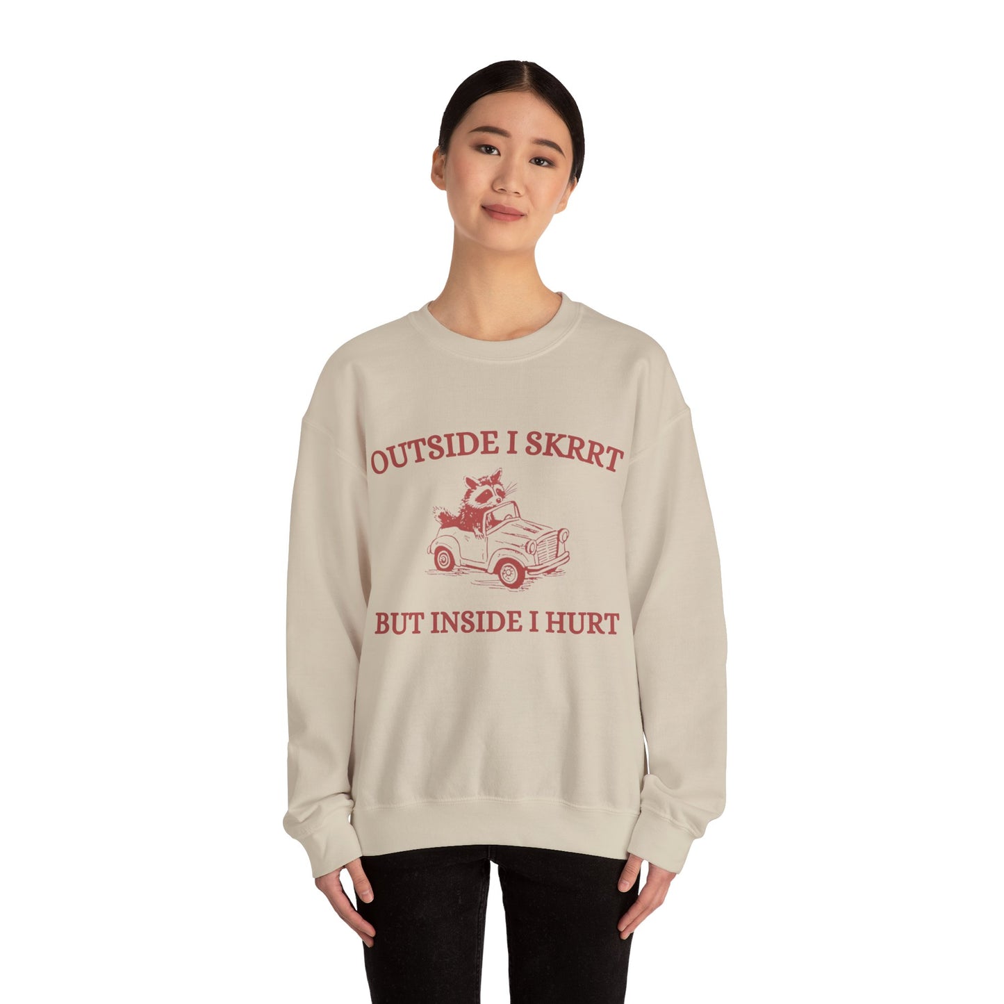 Outside I Skrrrt Crewneck