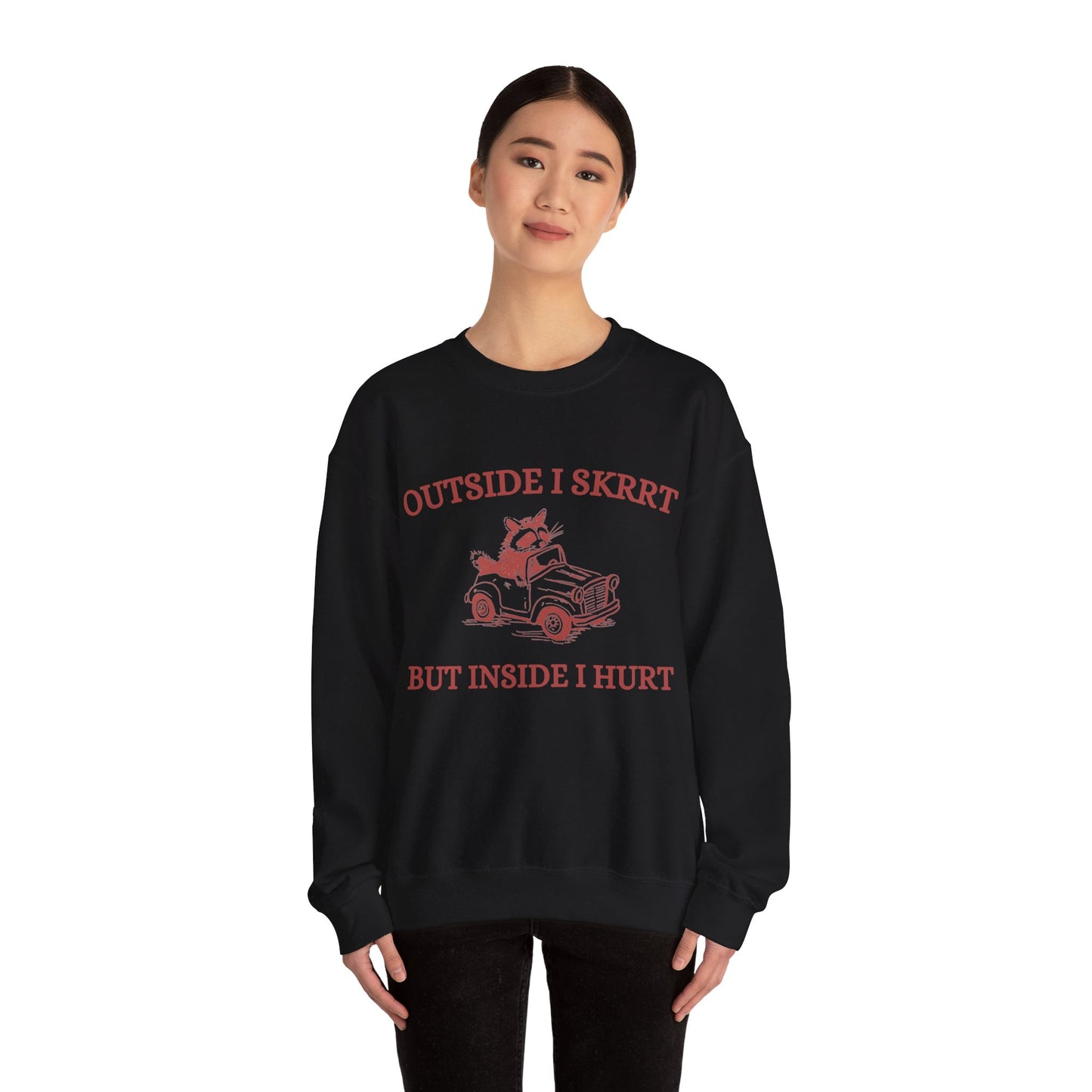 Outside I Skrrrt Crewneck