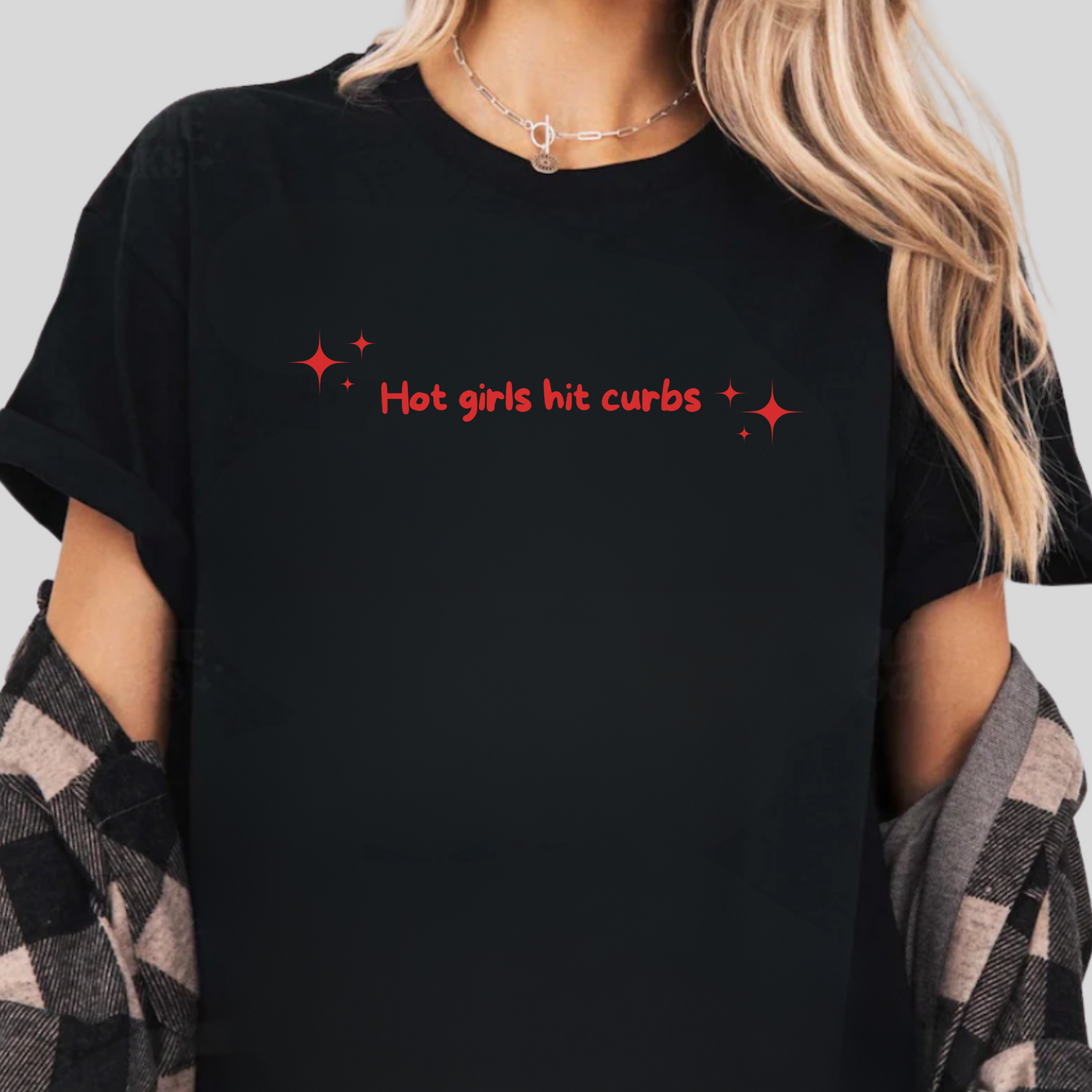 Hot girls hit curbs Tee
