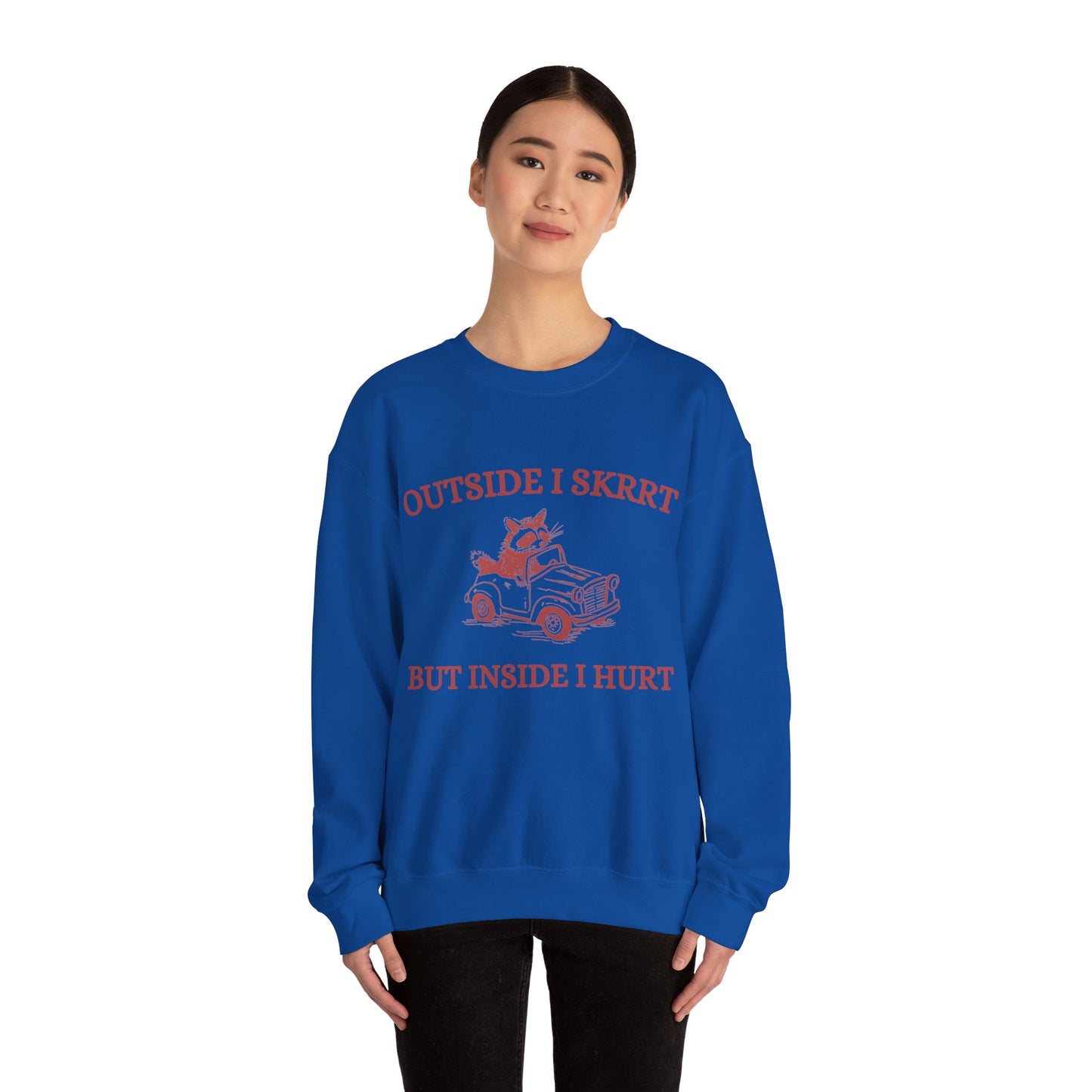 Outside I Skrrrt Crewneck