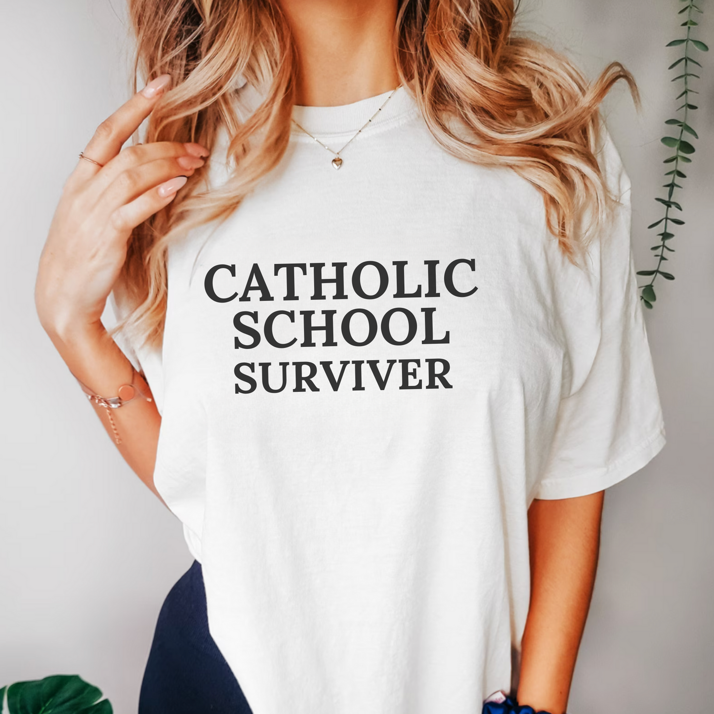 Catholic School Surviver Tee