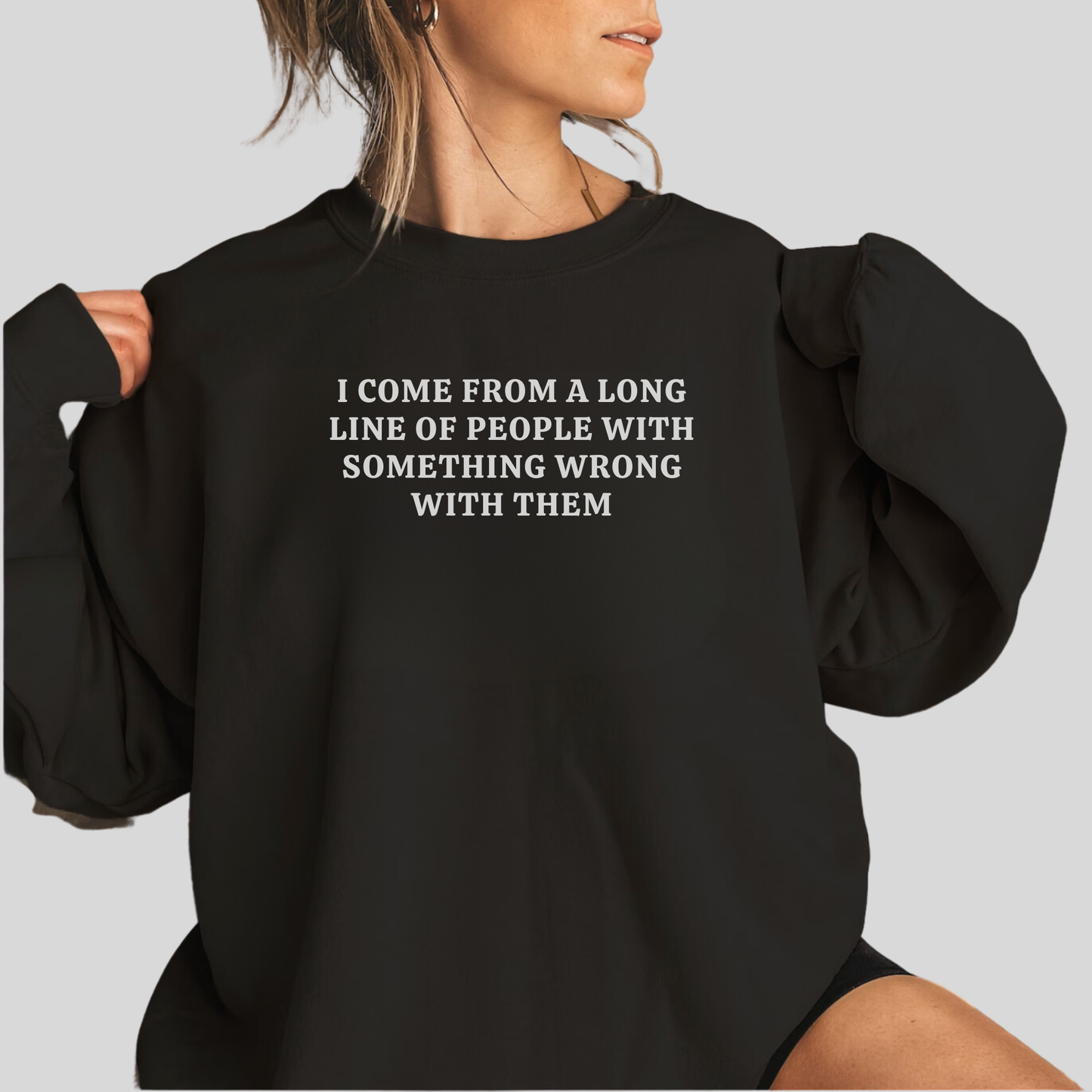 Long Line of People Crewneck