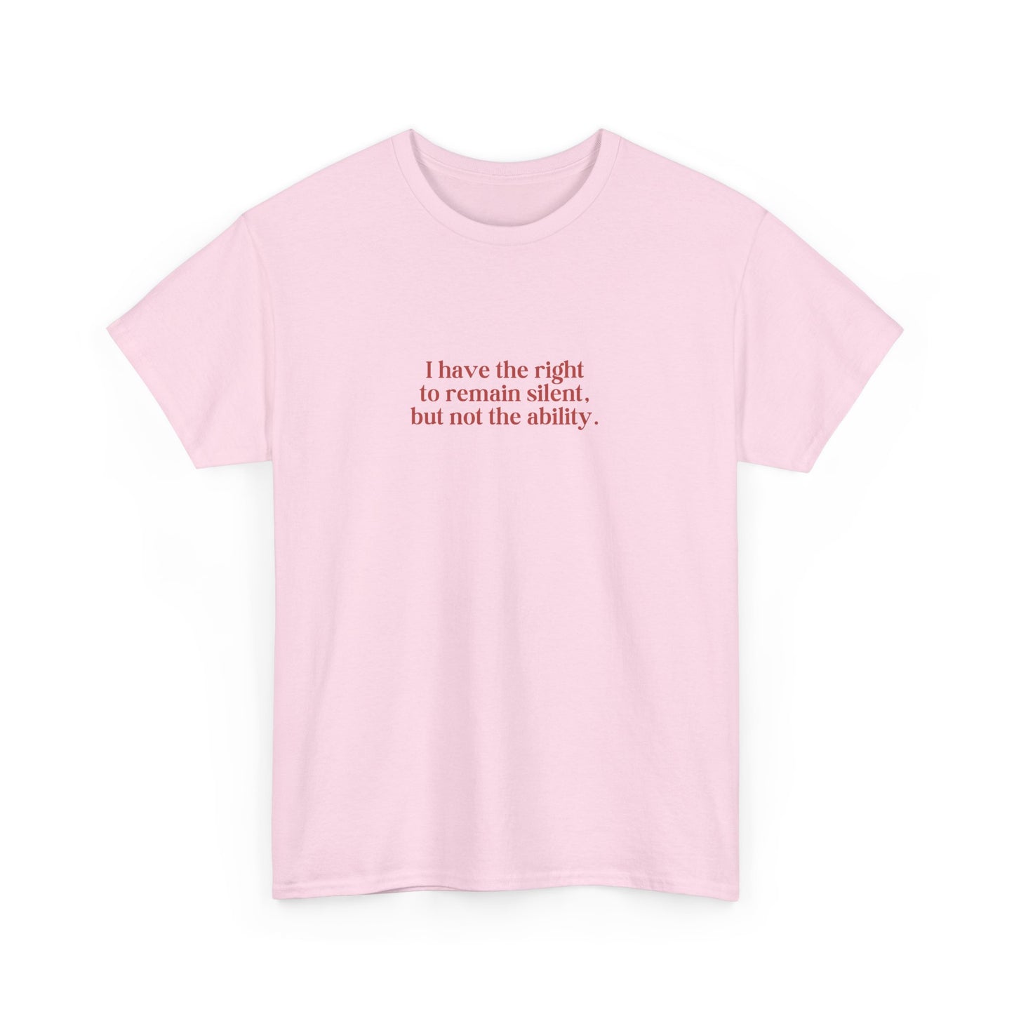 Right to Remain Silent Tee